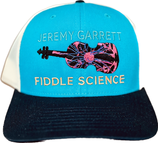 Clothes Fiddle Science Teal Trucker Hat